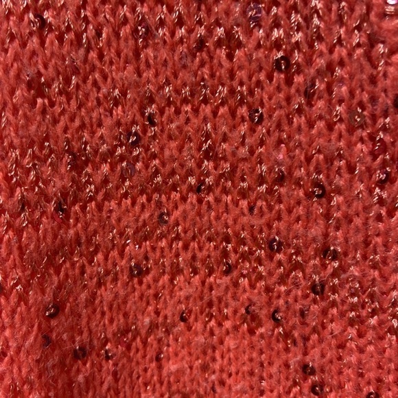 ASHLEY STWART SEQUINED FRONT,PEACH, ARMHOLE TOP. SIZE14-16 - Picture 4 of 8